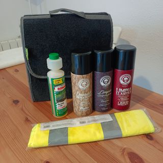 Kit accesorios limpieza coche 