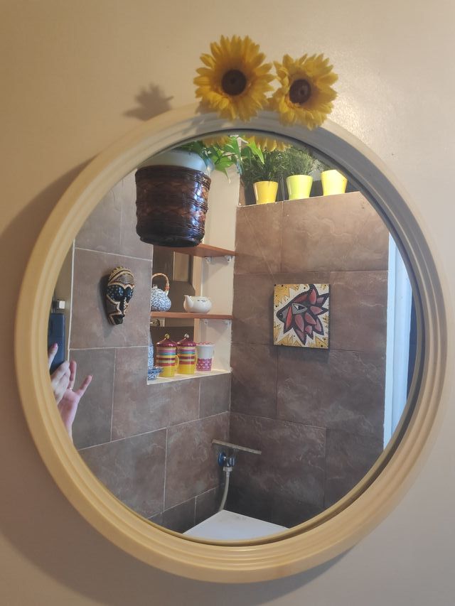 Espejo Redondo, Marco Plástico Duro - Muy Chulo