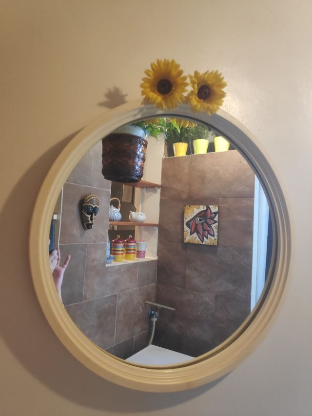 Espejo Redondo, Marco Plástico Duro - Muy Chulo