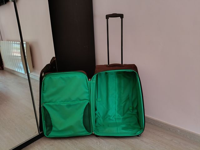 Samsonite, maleta mediana en tela, dos ruedas