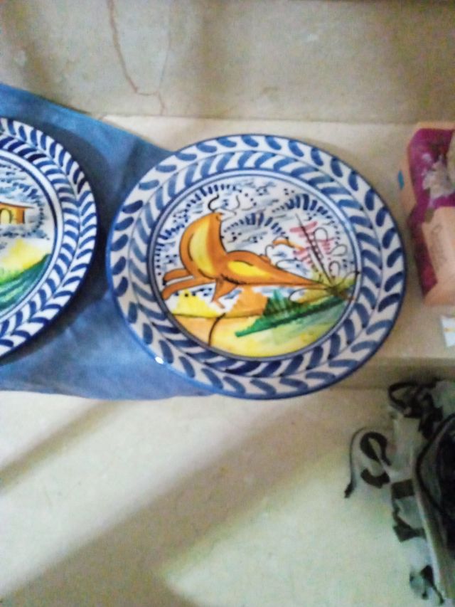 Platos de Talavera pintados a mano