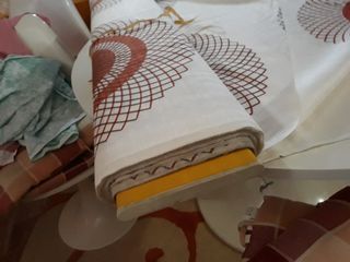 5 metri tessuto per tende alto 2,1 m vintage