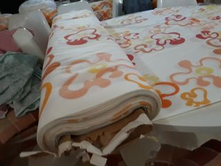 5 metri tessuto per tende alto 2,1 m vintage
