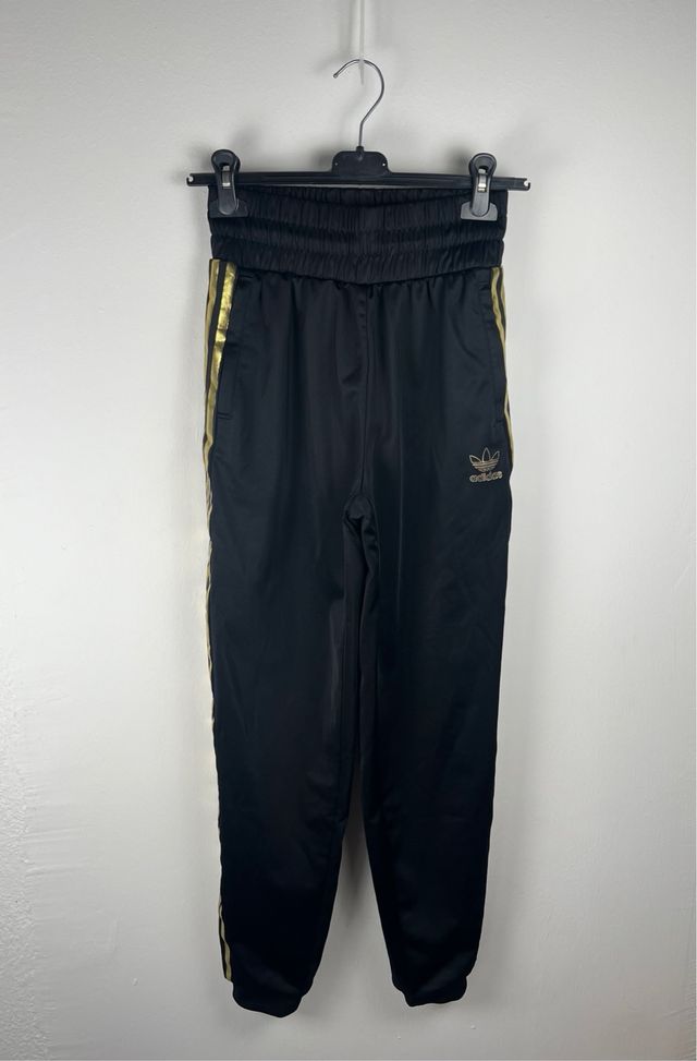 Adidas Pantaloni Tuta Vintage Nero Oro M 