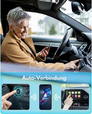 ★ Android Auto Adaptador inalámbrico, WiFi 5G, BT5