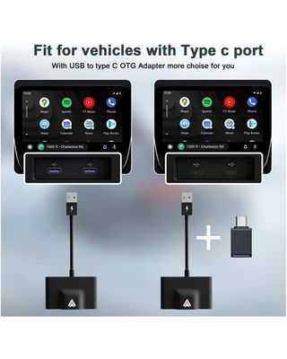 ★ Android Auto Adaptador inalámbrico, WiFi 5G, BT5