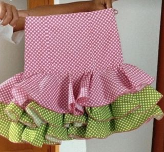 Falda flamenca niña