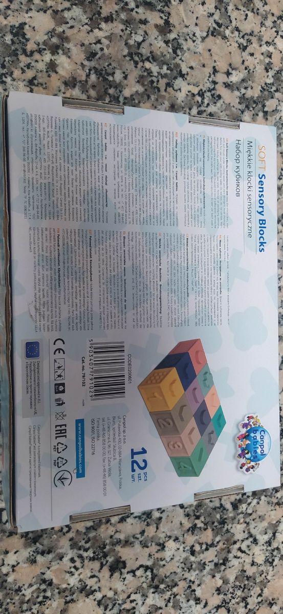 Juego de bloques sensoriales.