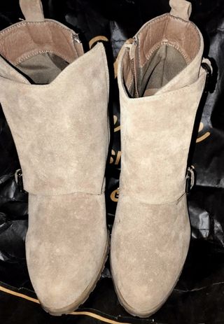 Botines hebilla cremallera, 41