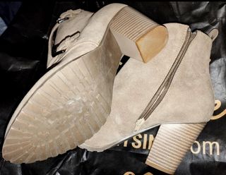Botines hebilla cremallera, 41