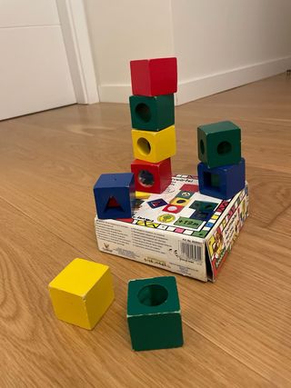 Beeboo - Juguete para bebés de madera Magic cubes