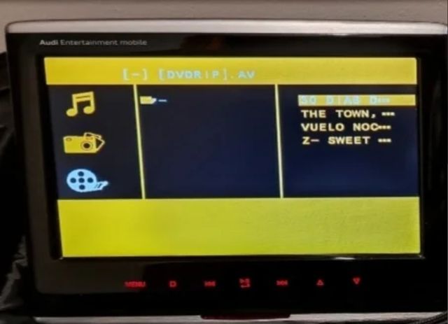 Pantalla entretenimiento Audi