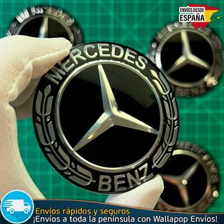 X4 Emblemas Mercedes Benz 65mm Pegatinas Tapacubos
