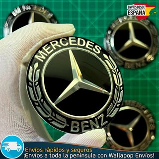 X4 Emblemas Mercedes Benz 65mm Pegatinas Tapacubos