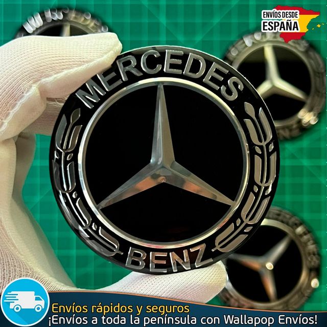 X4 Emblemas Mercedes Benz 65mm Pegatinas Tapacubos