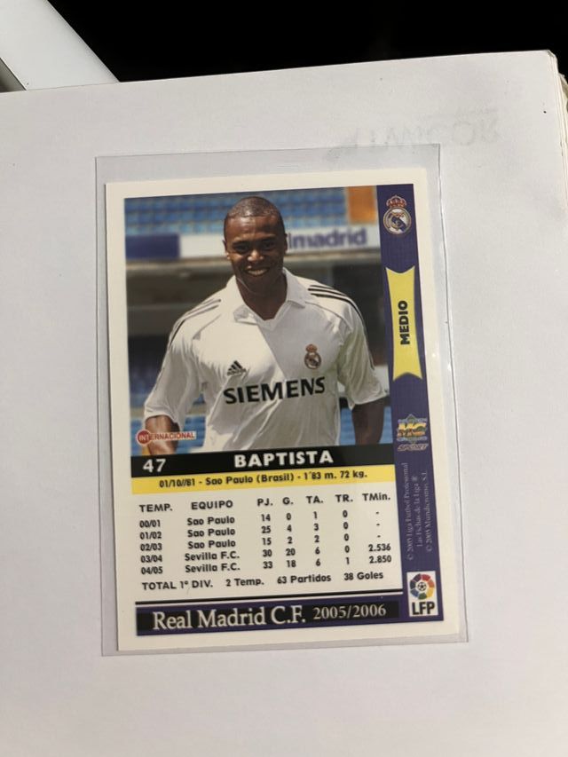 BAPTISTA (N 47) R.MADRID - Primera temporada
