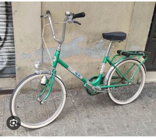 Bicicleta bh retro verde