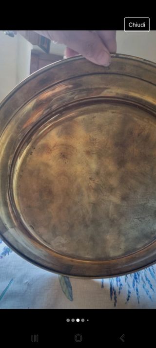 Vassoio ottone vintage