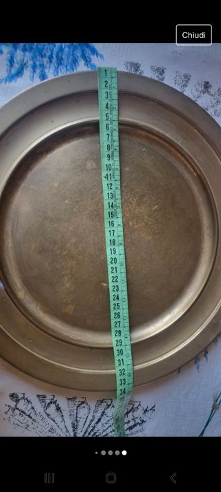 Vassoio ottone vintage