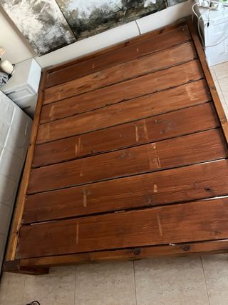 SE VENDE URGENTE! Somier artesano de madera