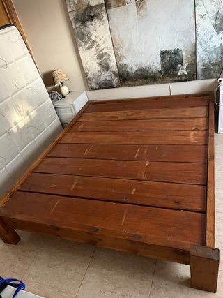 SE VENDE URGENTE! Somier artesano de madera