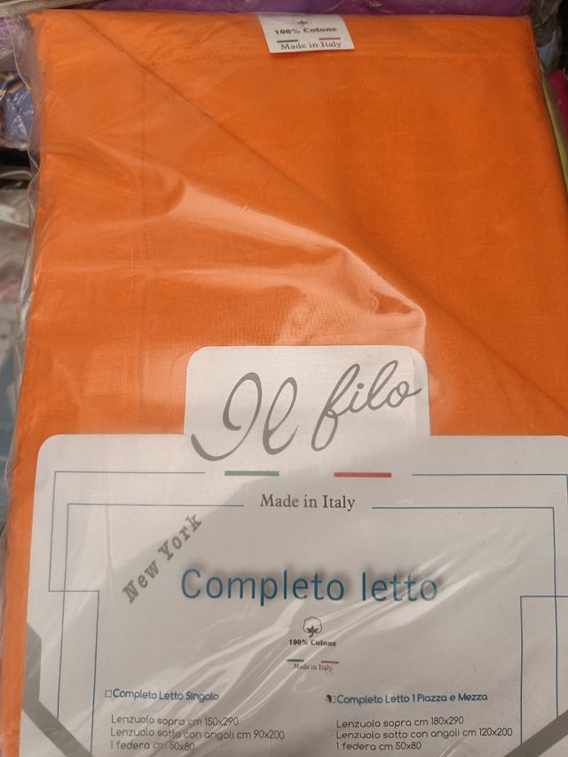 Lenzuola 1 piazza e mezza cotone