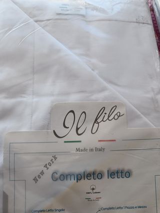 Lenzuola 1 piazza e mezza cotone