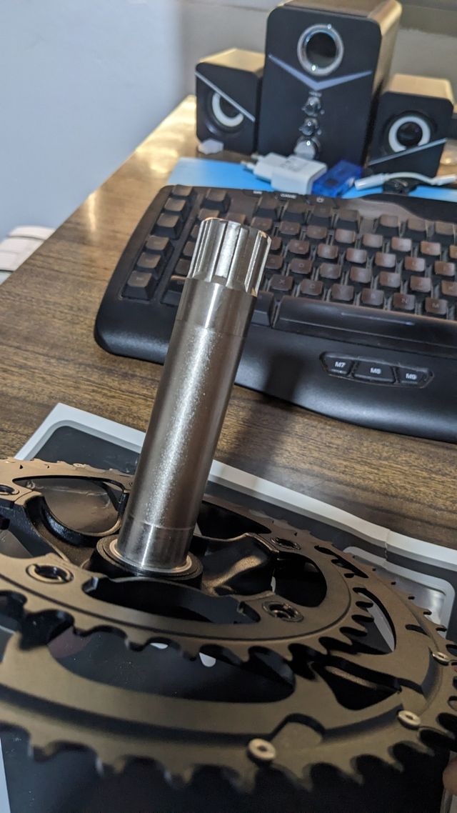 ✅plato y biela 52-36 T, BB68 , 172.5mm aluminio 