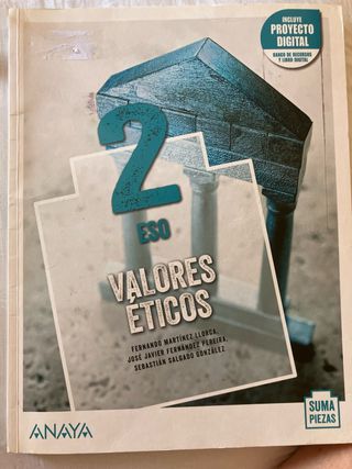 Valores Eticos 2 ESO / Ed. Anaya