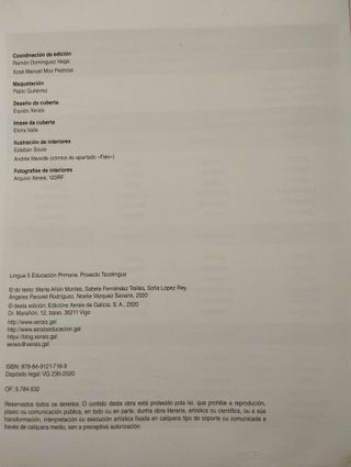 LIBRO E CADERNO LINGUA 5º PRIMARIA. ED. XERAIS