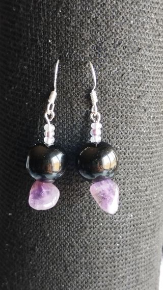 Preciosos Pendientes de Piedras.