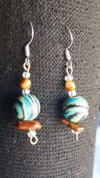 Pendientes de Malaquita Azul 💙