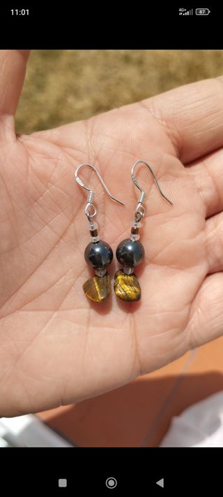 Pendientes de Ojo de Tigre 🐅