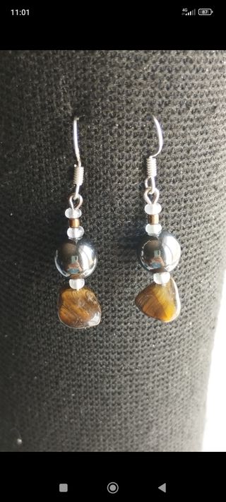 Pendientes de Ojo de Tigre 🐅