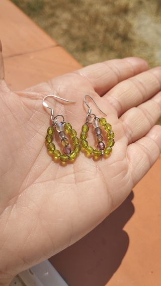 Preciosos Pendientes de Cristales💚