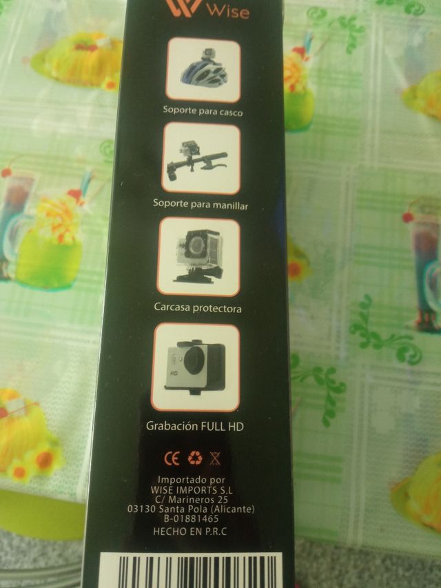 Cámara deportiva HD 1080P