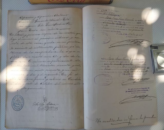 ESCRITURA DE CORDOBA DE 1914