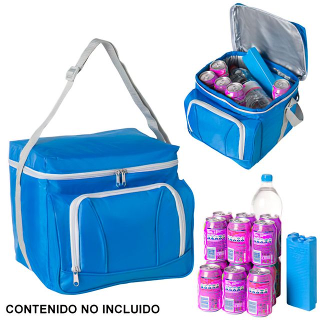bolsa nevera azul de 28 l termica