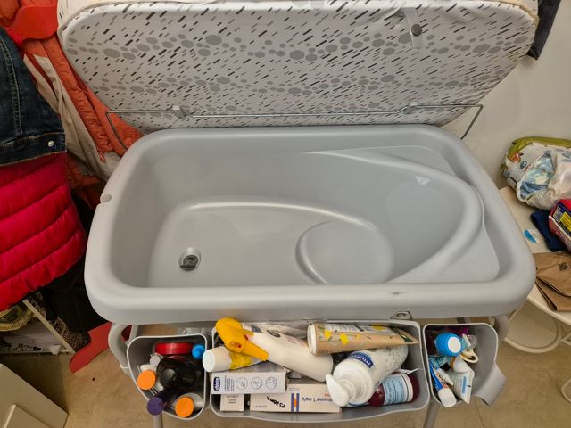 Cambiador y bañera bebe