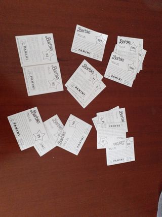 Cromos pegatinas Barbie años 80