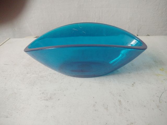 Macetero metacrilato azul