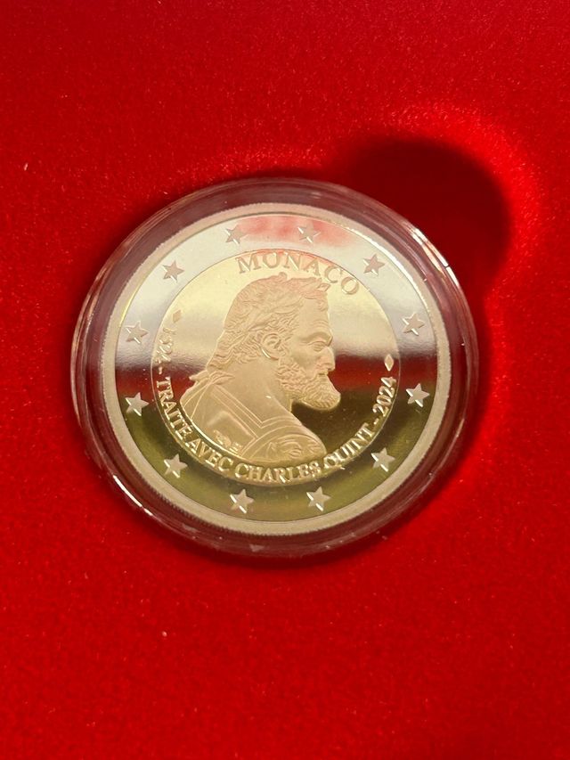 Moneda 2 euros monaco 2024