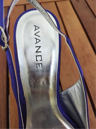 Zapatos fiesta raso morado