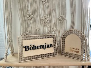 Decoración bohemia de Madera - artesanal