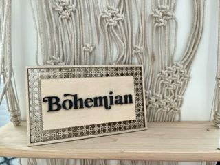Decoración bohemia de Madera - artesanal