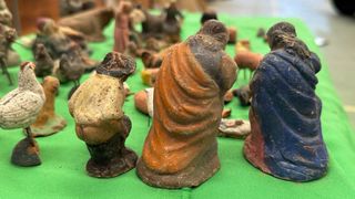 Figuras Belen antiguo terracota barro