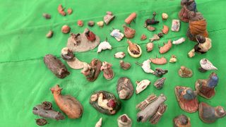 Figuras Belen antiguo terracota barro