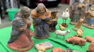 Figuras Belen antiguo terracota barro