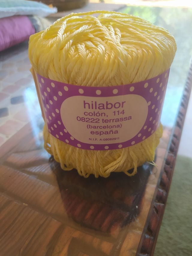 Lote 8 bobinas hilo ganchillo