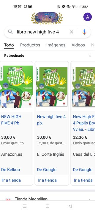 Libro Inglés New High Five 4 Pupil's